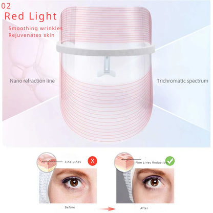 LED Red Light Therapy Facial Mask - Wholesalus