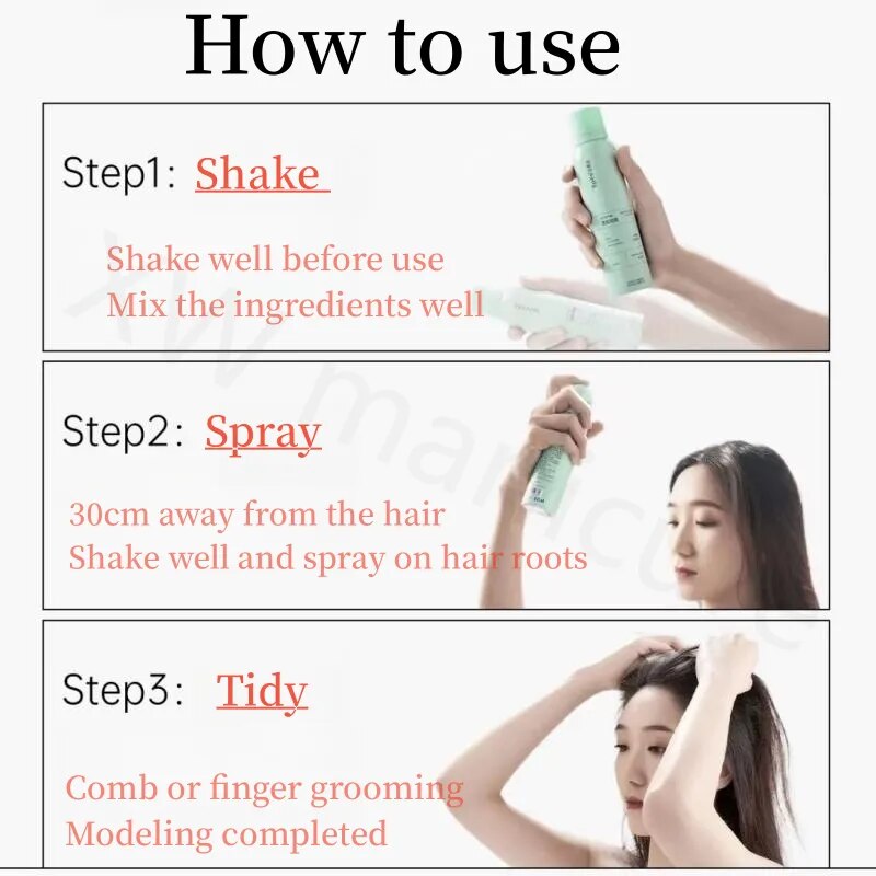 Fluffy Wash-free Dry Hair Spray