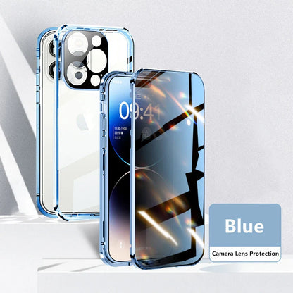 Double Sided Magnetic Glass Anti-Peep Mobile Case - Wholesalus