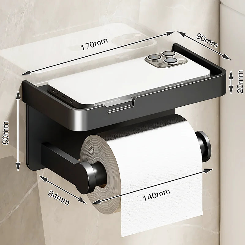 Wall-Mounted Aluminum Alloy Tissue holder - Wholesalus