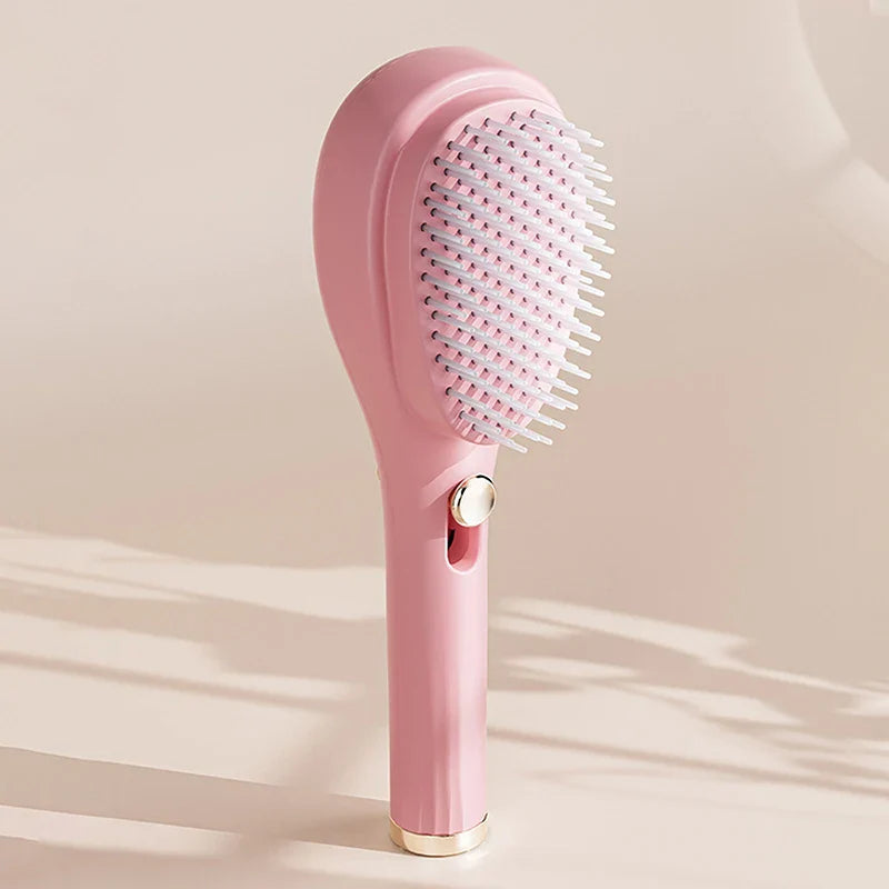 Retractable Self Cleaning Comb