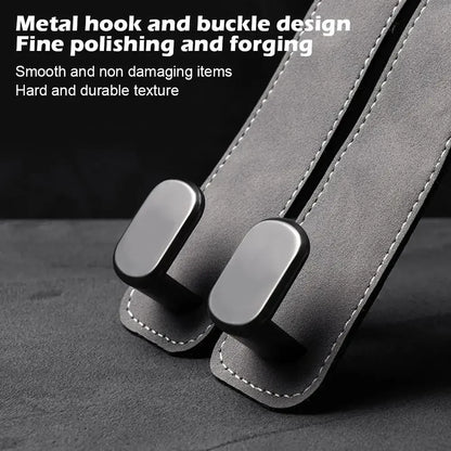Car Headrest Organizer Leather Hook - Wholesalus