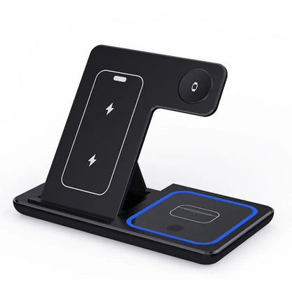 3 in 1 Foldable Wireless Charging Stand - Wholesalus