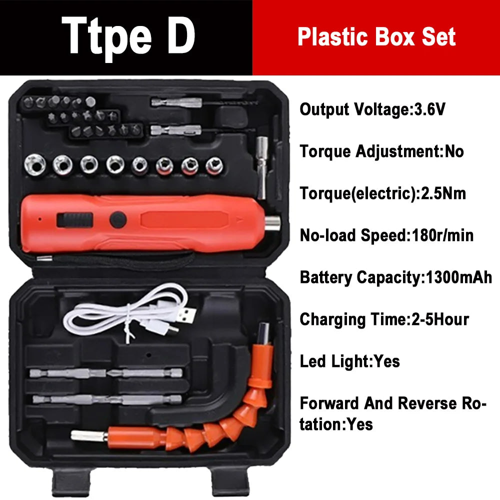 Rechargeable Electric Wireless Screwdriver