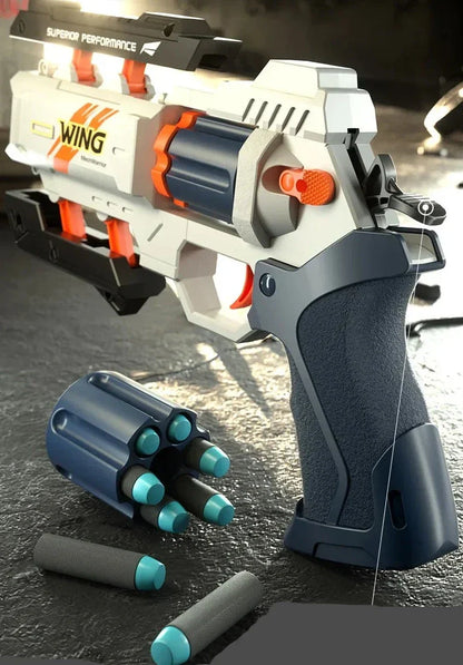 Soft Bullet Revolver Gun Toy - Wholesalus