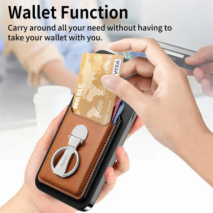 Leather Magsafe Phone Wallet Holder - Wholesalus