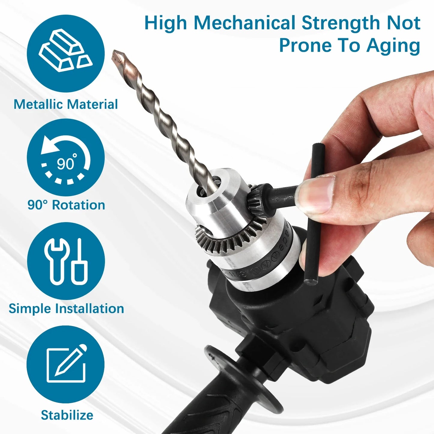 90 Degree Right Angle Drill Bit Adapter