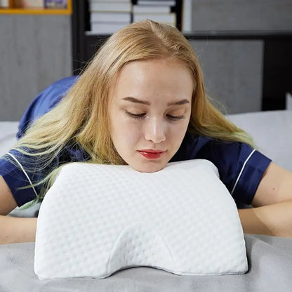 Curved Orthopedic Memory Foam Pillow - Wholesalus