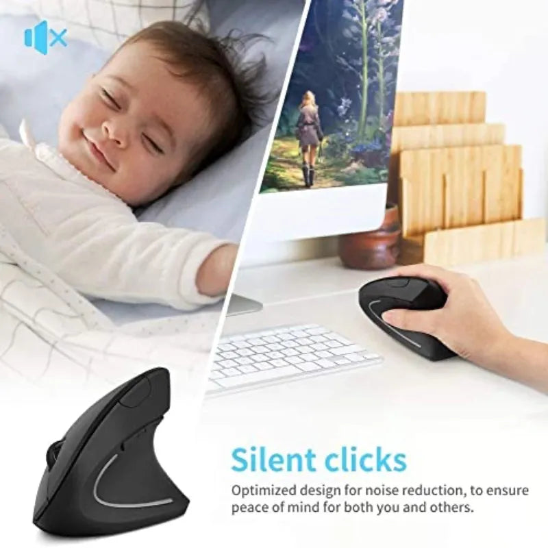 Ergonomic Wireless Vertical Mouse