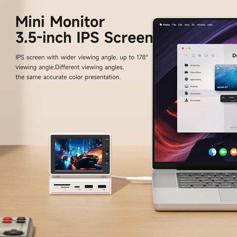 Mini PC Monitor USB C Docking Station