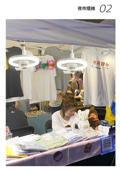 2 in 1 Swivel Fan LED Lamp - Wholesalus