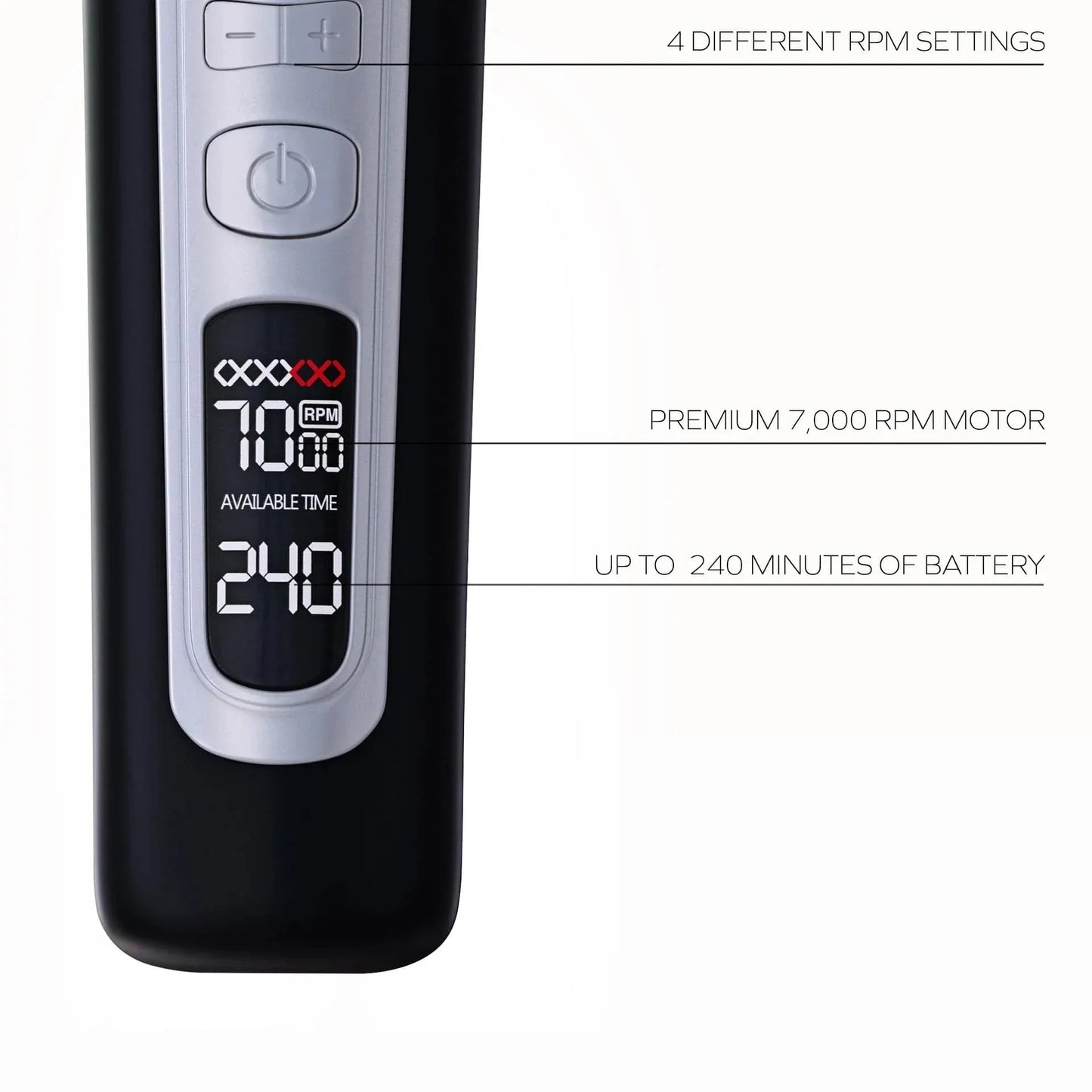 Professional LCD Inclined Hair Trimmer