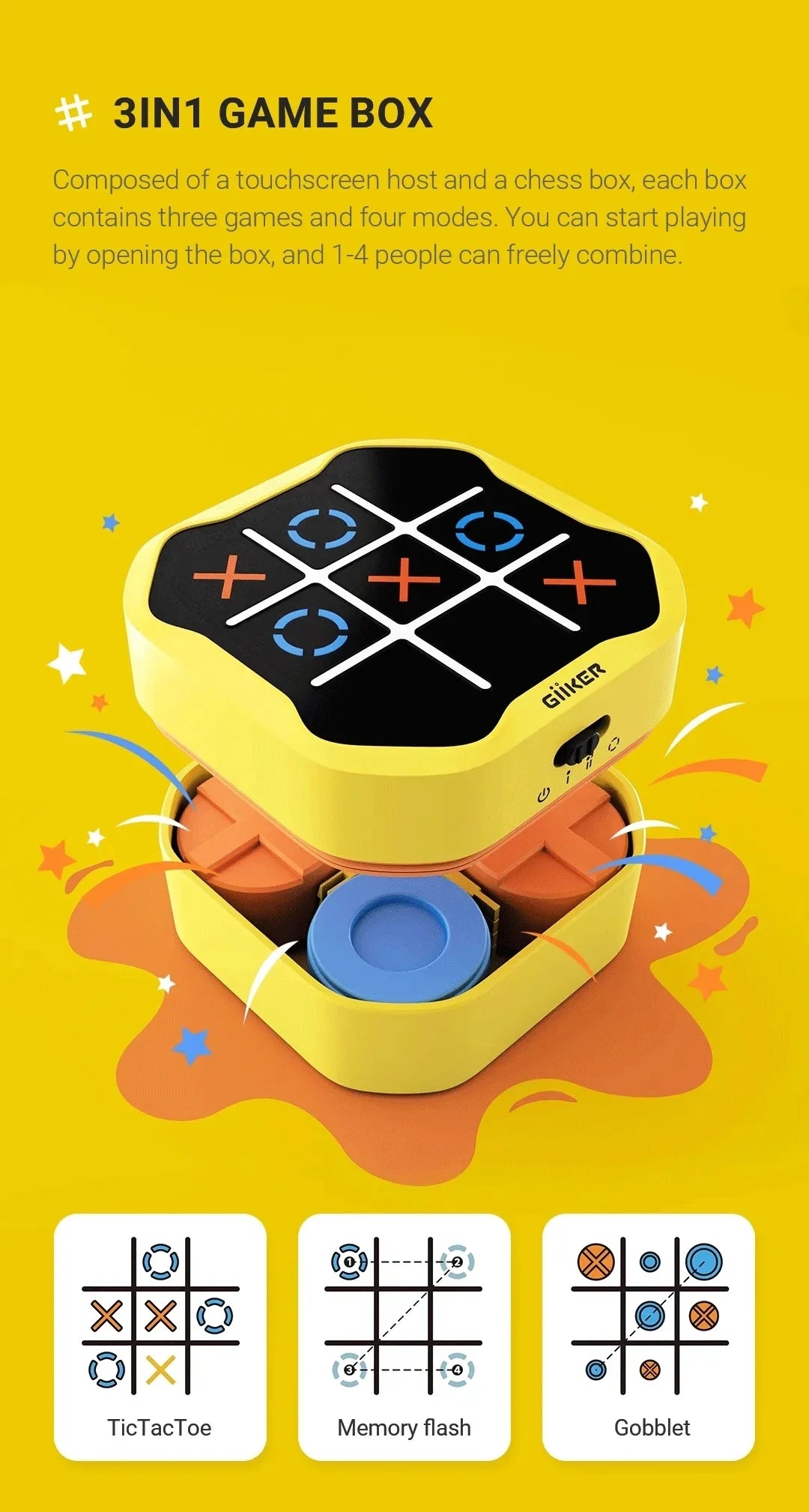 Portable Super TIC-TAC-TOE Puzzle Game