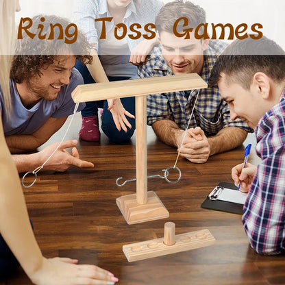 Wooden Ring Toss Game - Wholesalus