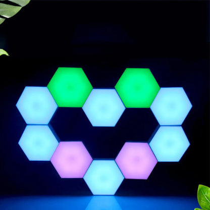 Touch Sensor RGB LED Hexagon Lamp - Wholesalus