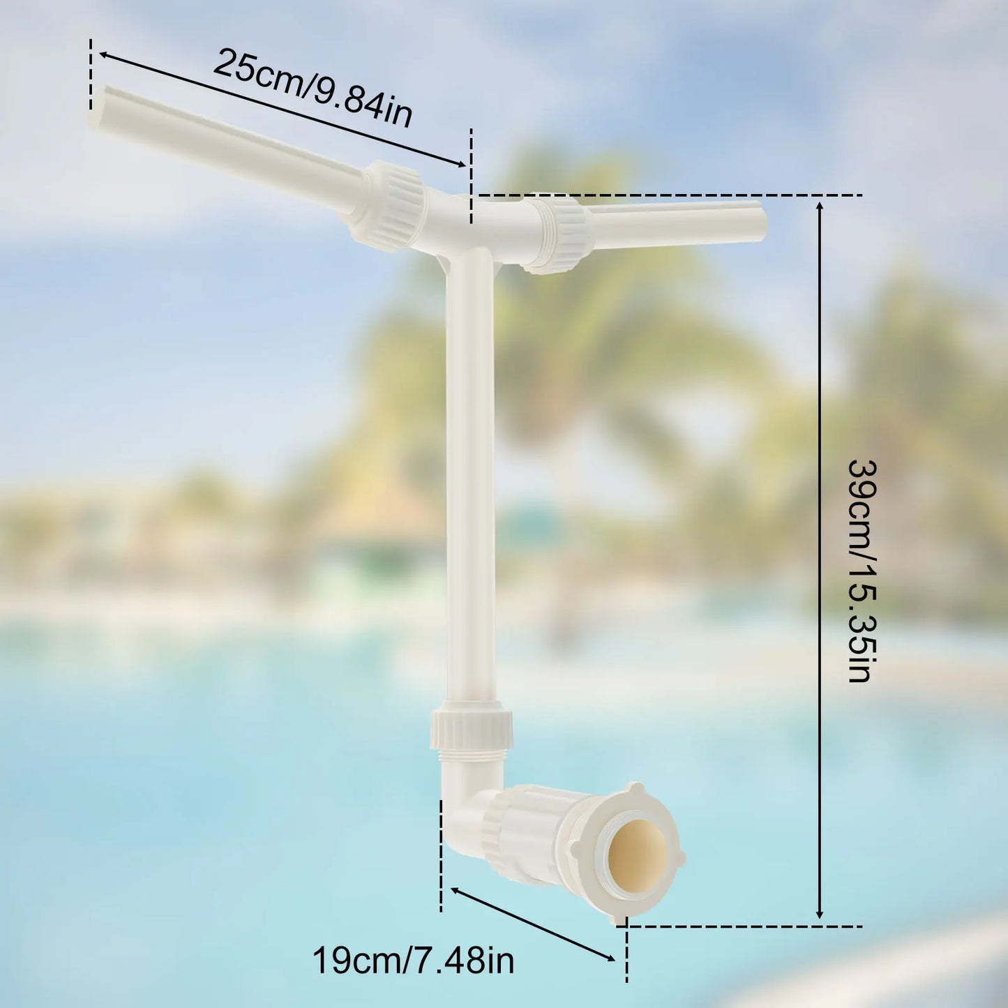 Swimming Pool Dual Spray Water Fountain