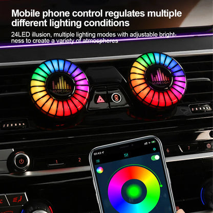Car Aromatherapy Rhythm Light 1Pc - Wholesalus