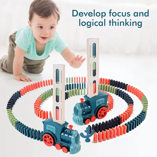 Kids Automatic Laying Domino Train