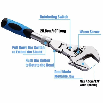 Multifunctional Retractable Ratchet Wrench - Wholesalus