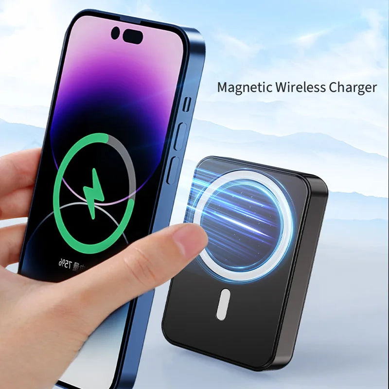 Magnetic Wireless Power Bank with Kickstand - Wholesalus