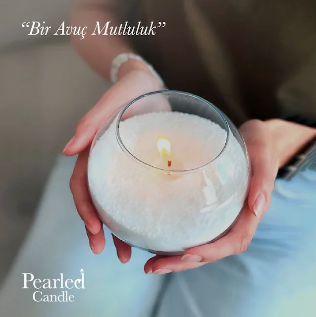 Non-Toxic Reusable Pearled Candle