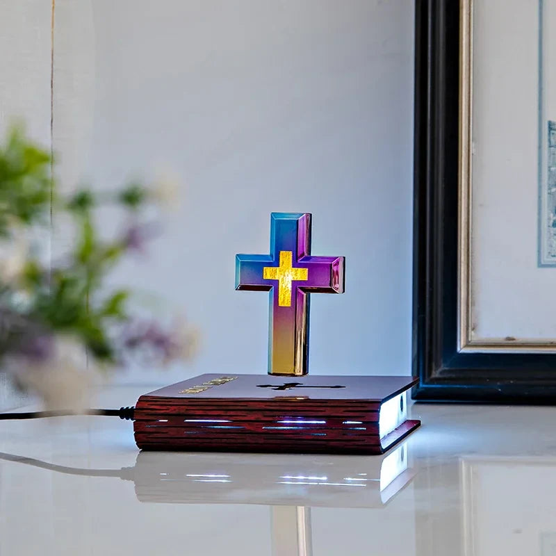 Levitating Holy Cross Lamp