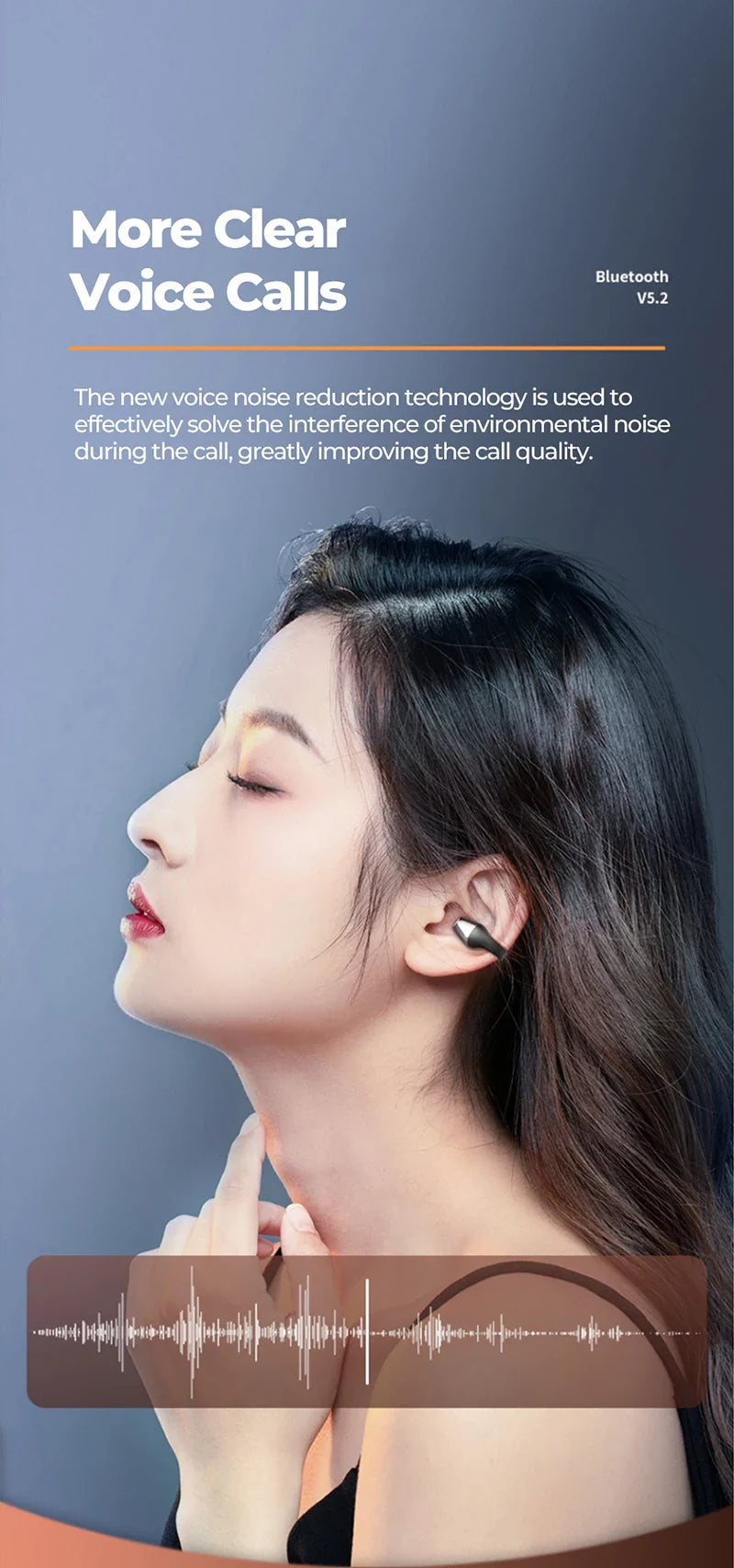 Ear Clip Bluetooth Headset