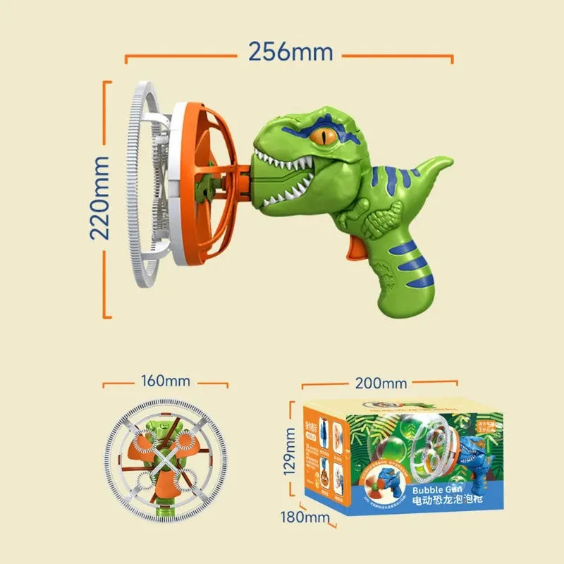 Dinosaur Bubble Gun Machine Toy