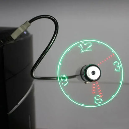 USB LED Fan Clock - Wholesalus