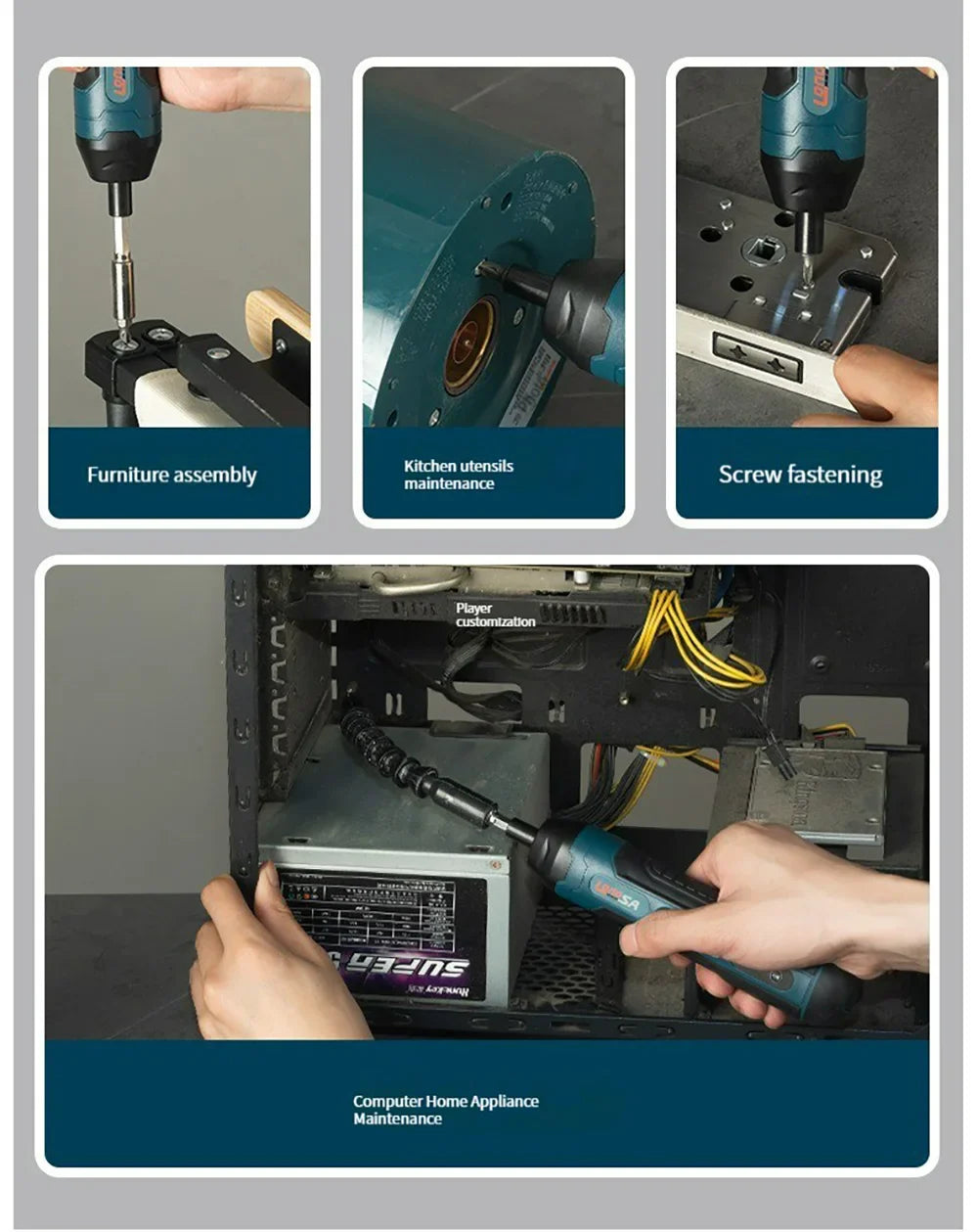 Rechargeable Electric Wireless Screwdriver