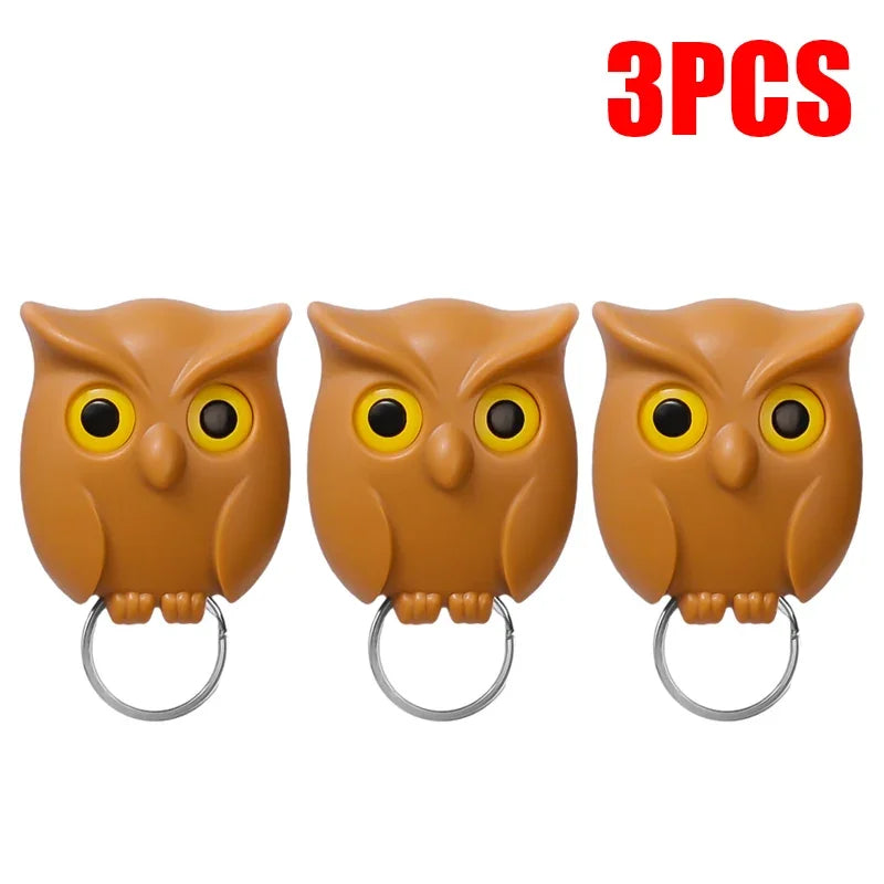 Self Adhesive Magnetic Owl Key Holder