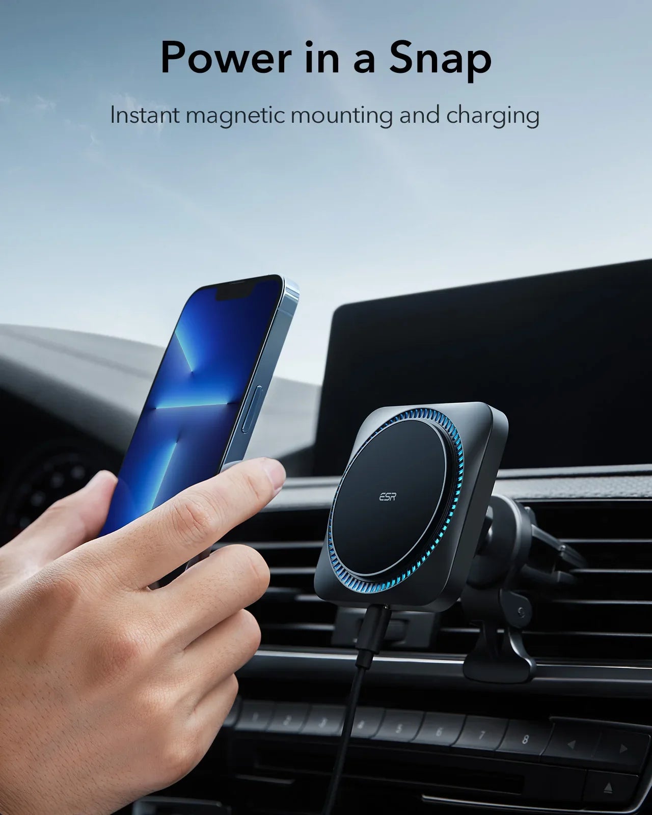 Car Air vent Magsafe Wireless Mobile Charger