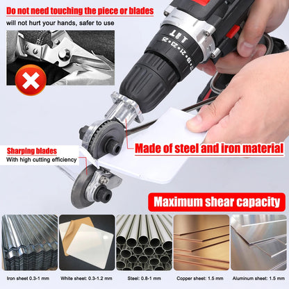 Double Headed Electric Drill Plate Cutter - Wholesalus