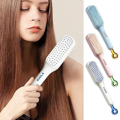Self Cleaning Scalp Massage Comb - Wholesalus