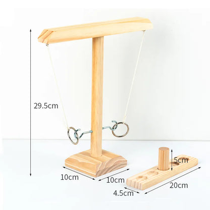 Wooden Ring Toss Game - Wholesalus