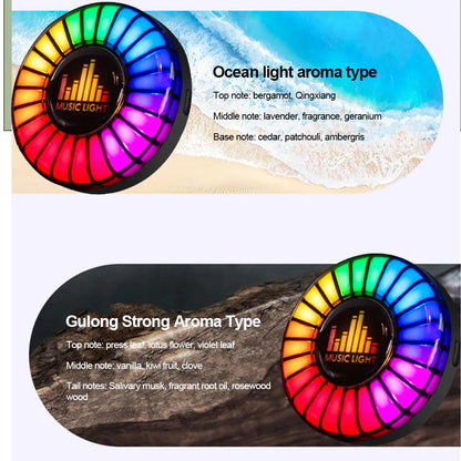 Car Aromatherapy Rhythm Light 1Pc - Wholesalus
