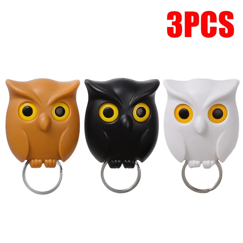 Self Adhesive Magnetic Owl Key Holder