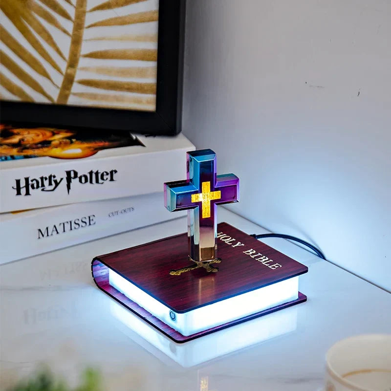 Levitating Holy Cross Lamp