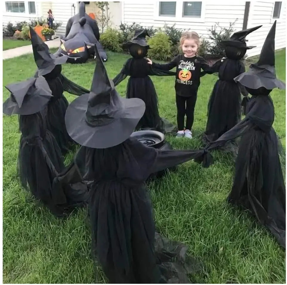 Light-Up Screaming Witches Stakes