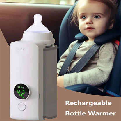 Rechargeable LED Display Bottle Warmer - Wholesalus