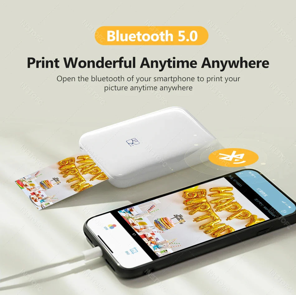 Portable Wireless Photo Printer