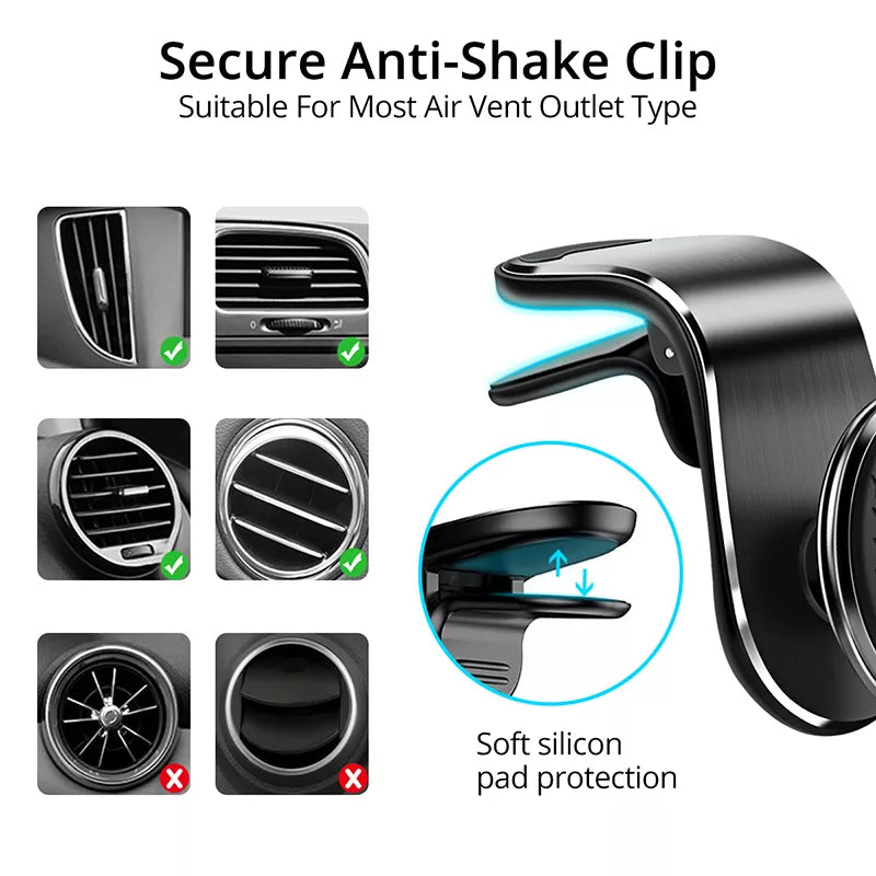 Magnetic Car Air Vent Clip Mobile Holder - Wholesalus