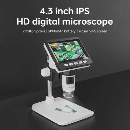 LCD Digital Microscope With Stand - Wholesalus