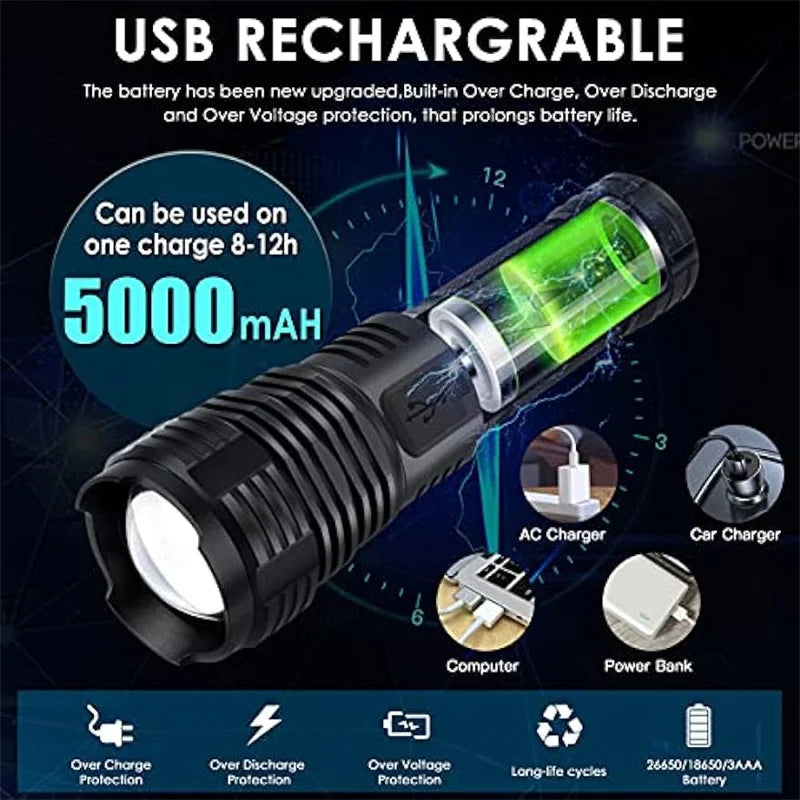 Rechargeable Outdoor Flashlight