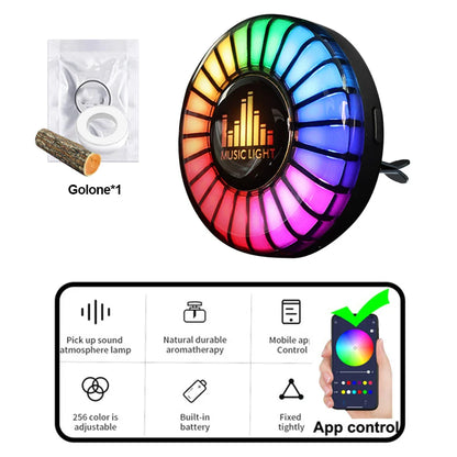 Car Aromatherapy Rhythm Light 1Pc - Wholesalus
