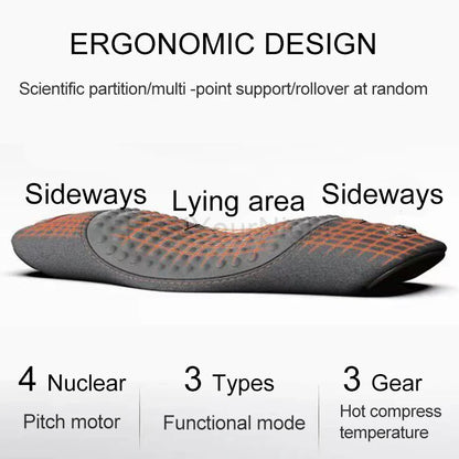 Hot Compression Vibrating Massage Pillow - Wholesalus