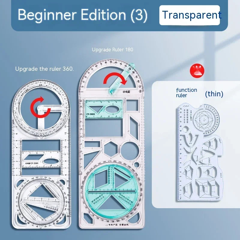 Rotatable Mathematical Geometry Ruler