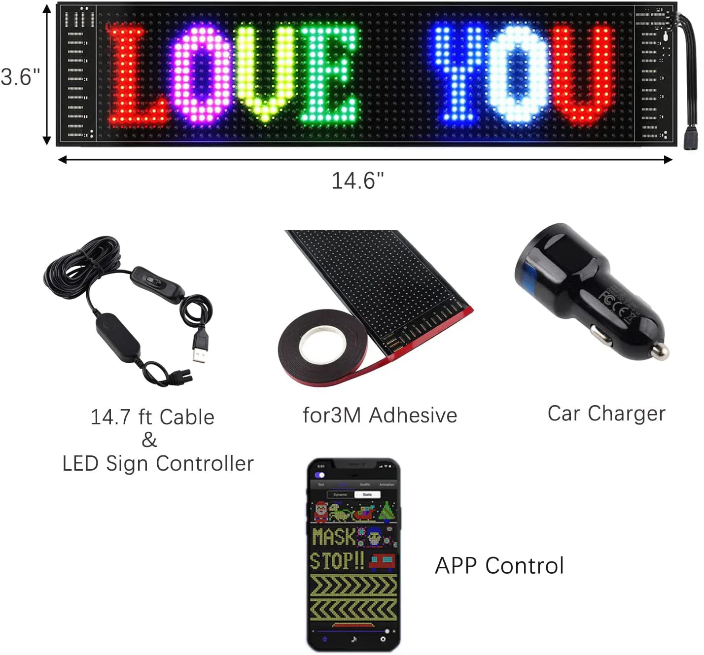 Flexible LED Car Sign Panel