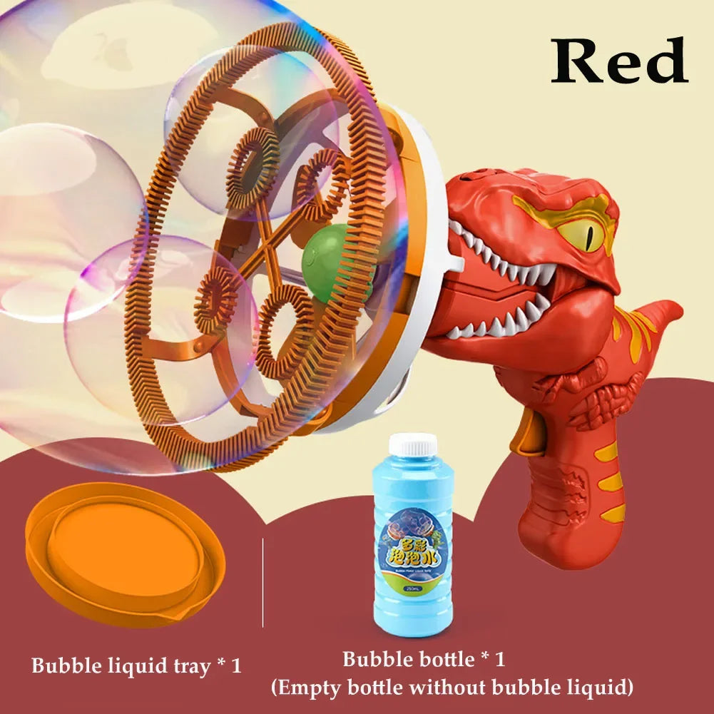 Dinosaur Bubble Gun Machine Toy