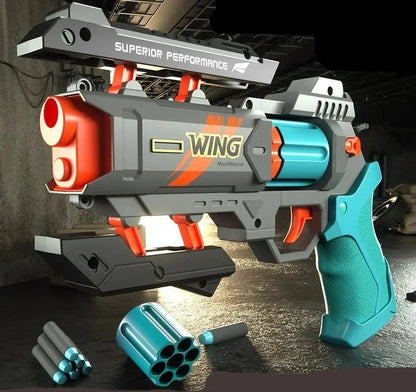 Soft Bullet Revolver Gun Toy - Wholesalus